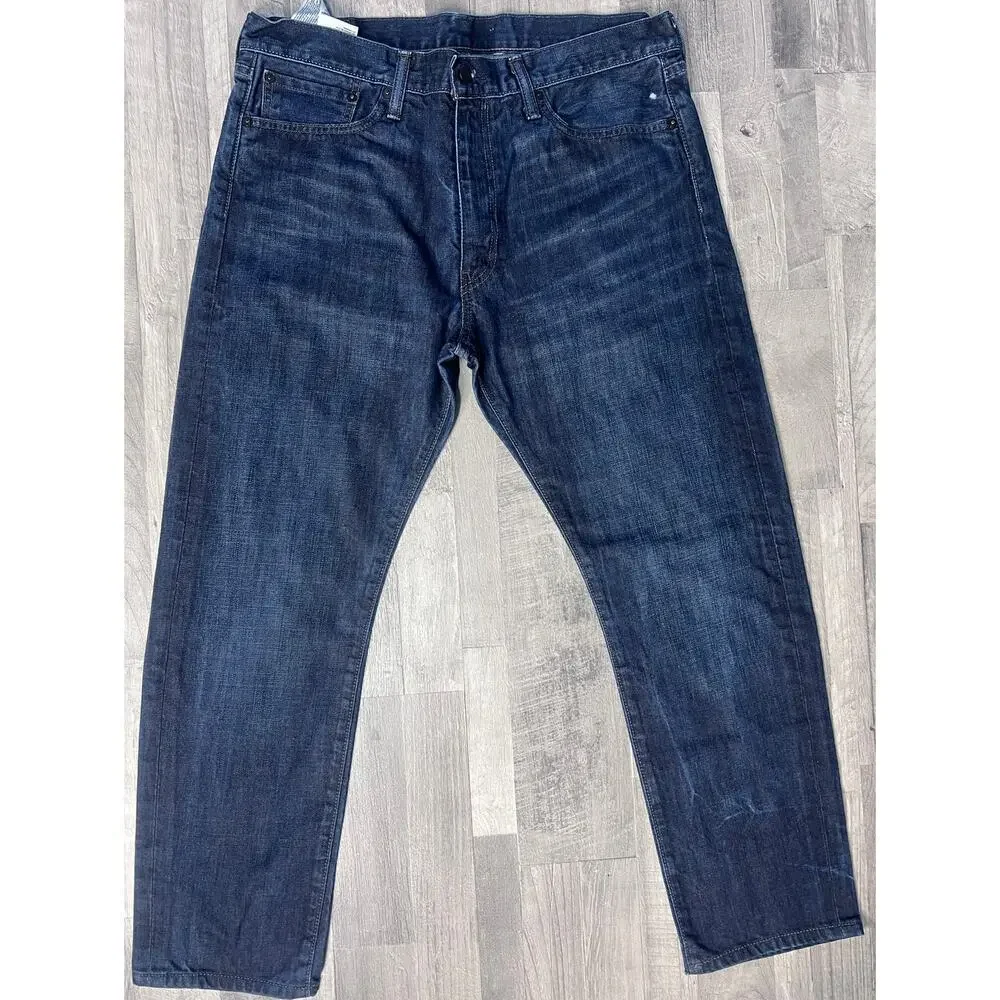 Levi’s 513 Slim Straight Jeans Mens W36 L30 Dark Wash Denim Classic Fit